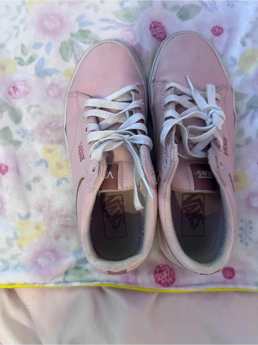 Vans Light Pink Low-Top Canvas Sneakers
